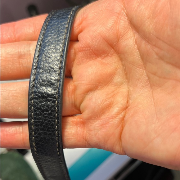 Tignanello Black Pebble Leather Crossbody with Silver Accent - Picture 10 of 12